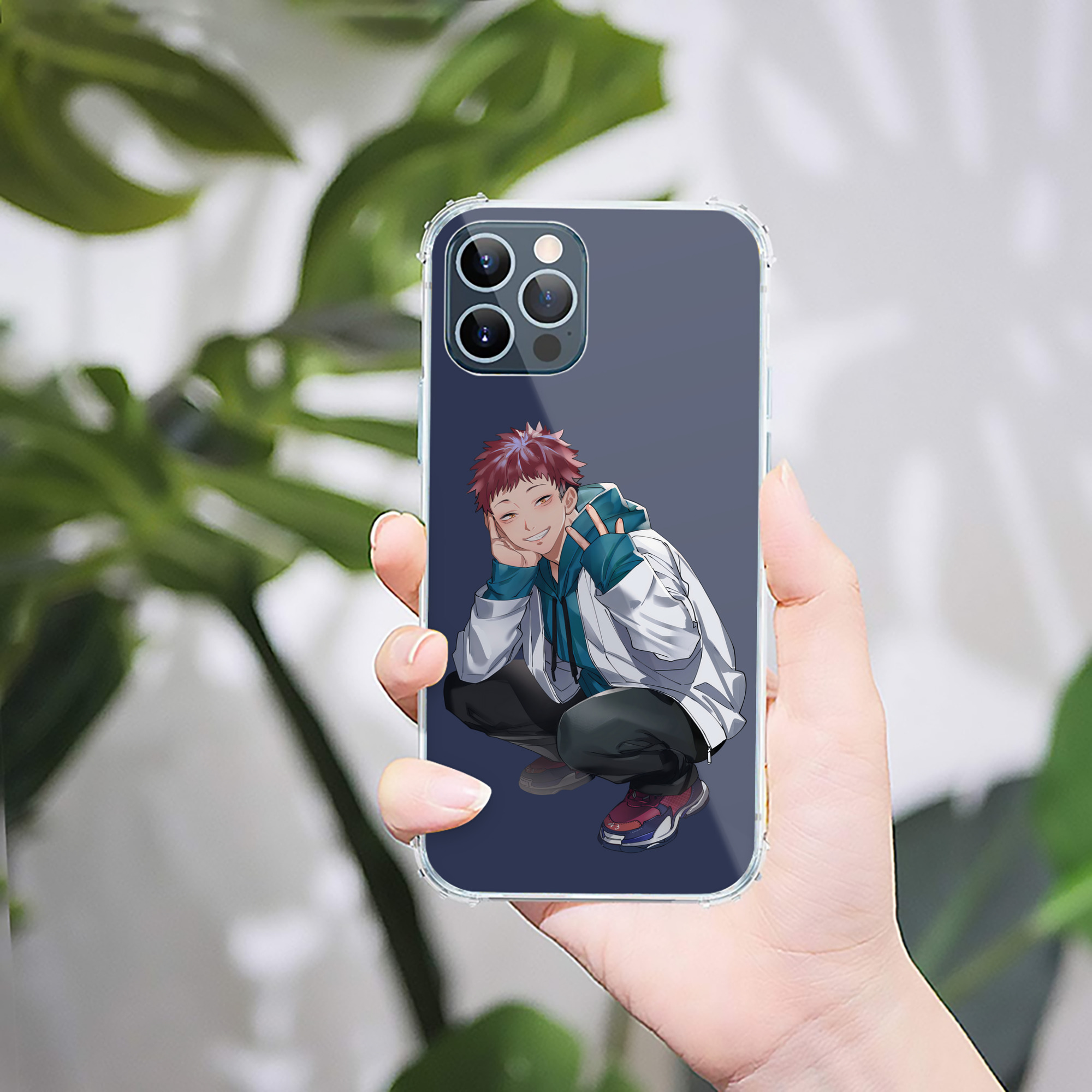 （画像用） 呪術廻戦 Jujutsu Kaisen 【iPhone 12シリーズ対応】透明スマホケース（クリアソフトケース）